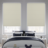 Roller Blind Sample - Banlight Duo FR Angora - Blinds4All.co.uk