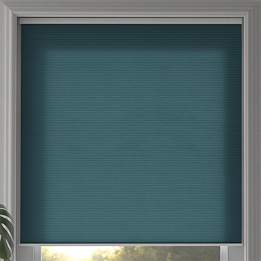 Duette® SmartCord® Sample - Dim Out Brittany Blue - Blinds4All.co.uk