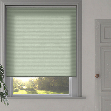 Duette® SmartCord® Sample - Dim Out Fog Green - Blinds4All.co.uk