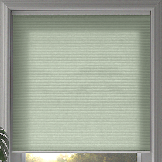 Duette® SmartCord® Sample - Dim Out Fog Green - Blinds4All.co.uk