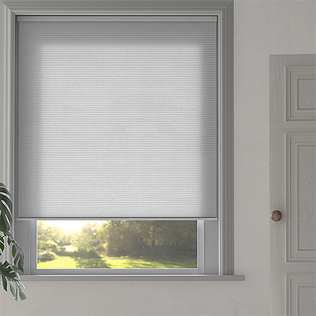 Duette® SmartCord® Sample - Room Darkening Swan White - Blinds4All.co.uk