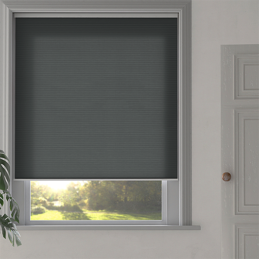 Duette® SmartCord® Sample - Room Darkening Charcoal - Blinds4All.co.uk