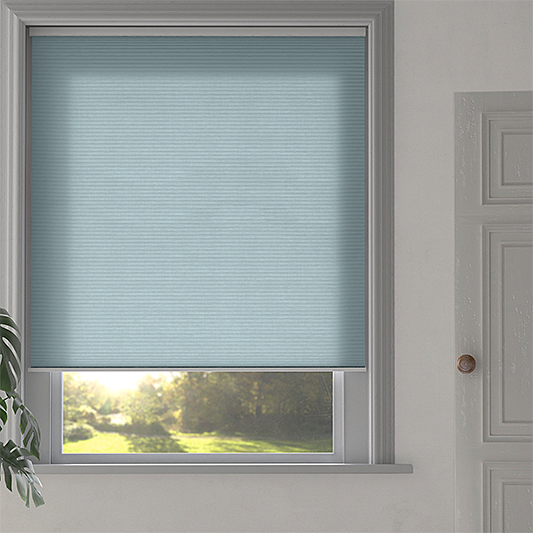 Duette® SmartCord® Sample - Room Darkening Baby Blue - Blinds4All.co.uk