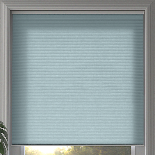 Duette® SmartCord® Sample - Room Darkening Baby Blue - Blinds4All.co.uk