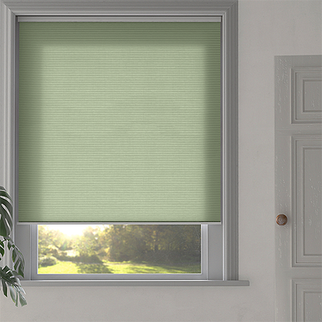 Duette® SmartCord® Sample - Room Darkening Fog Green - Blinds4All.co.uk