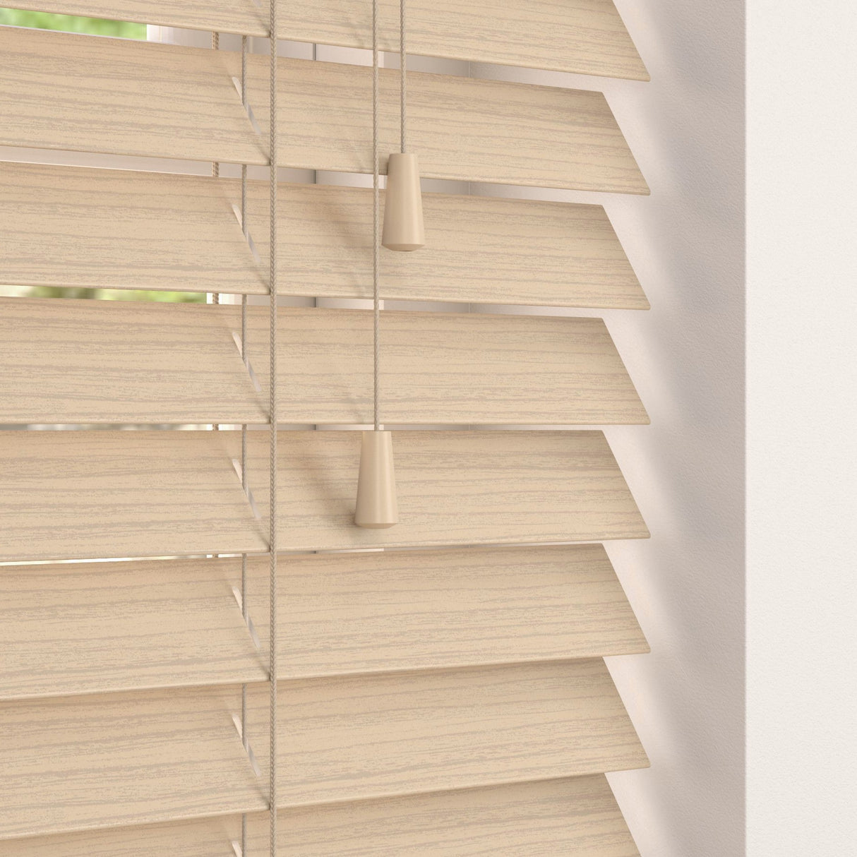 Scandi Oak 50mm - Battery Powered Tilt - Blinds4All.co.uk