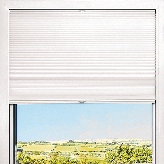 Duette® TruFit® Sample - Dim Out Swan White - Blinds4All.co.uk