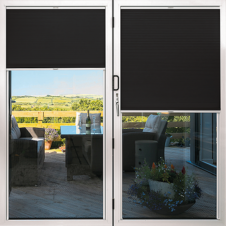 Duette® TruFit® Sample - Dim Out Charcoal - Blinds4All.co.uk