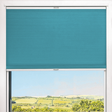 Duette® TruFit® Sample - Dim Out Bright Aqua - Blinds4All.co.uk