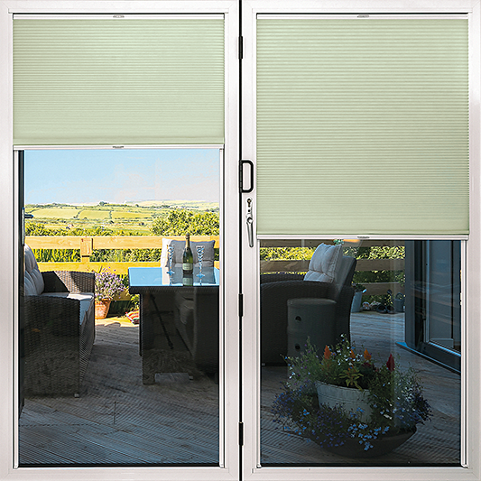 Duette® TruFit® Sample - Dim Out Fog Green - Blinds4All.co.uk