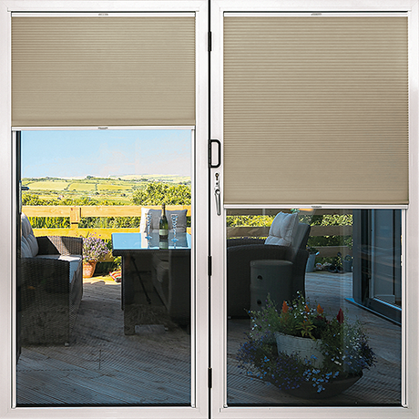 Duette® TruFit® Sample - Dim Out Oyster - Blinds4All.co.uk