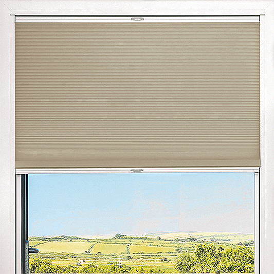 Duette® TruFit® Sample - Dim Out Oyster - Blinds4All.co.uk
