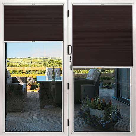 Duette® TruFit® Sample - Dim Out Choclat - Blinds4All.co.uk