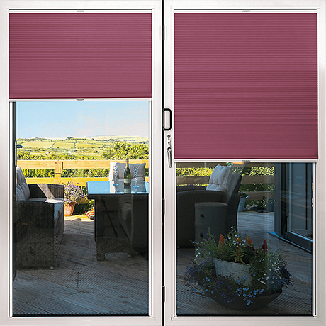Duette® TruFit® Sample - Dim Out Mulberry - Blinds4All.co.uk