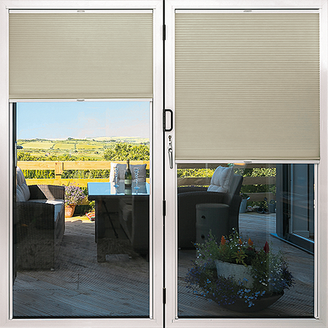 Duette® TruFit® Sample - Room Darkening Abbey Stone - Blinds4All.co.uk