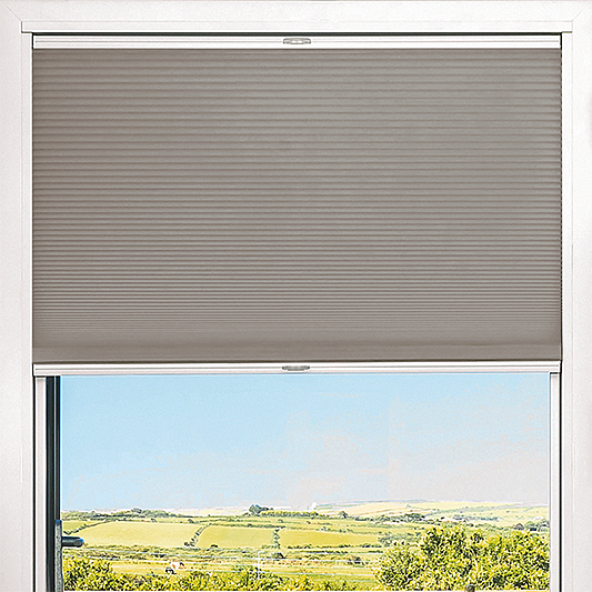 Duette® TruFit® Sample - Room Darkening Brushed Nickel - Blinds4All.co.uk