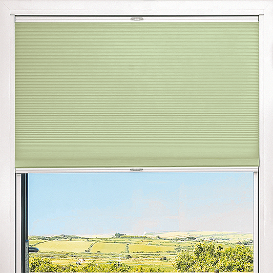 Duette® TruFit® Sample - Room Darkening Fog Green - Blinds4All.co.uk