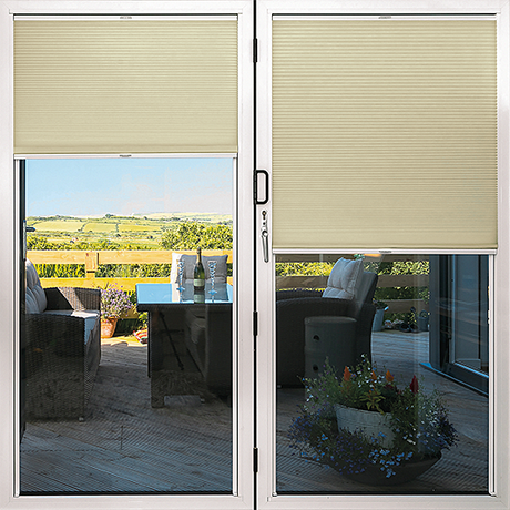 Duette® TruFit® Sample - Room Darkening Oyster - Blinds4All.co.uk