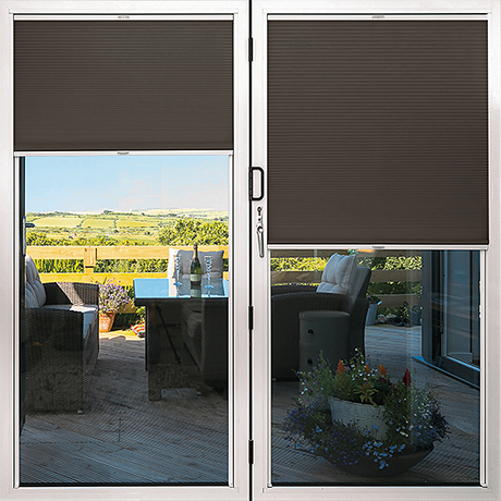 Duette® TruFit® Sample - Room Darkening Choclat - Blinds4All.co.uk