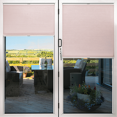 Duette® TruFit® Sample - Room Darkening Baby Pink - Blinds4All.co.uk