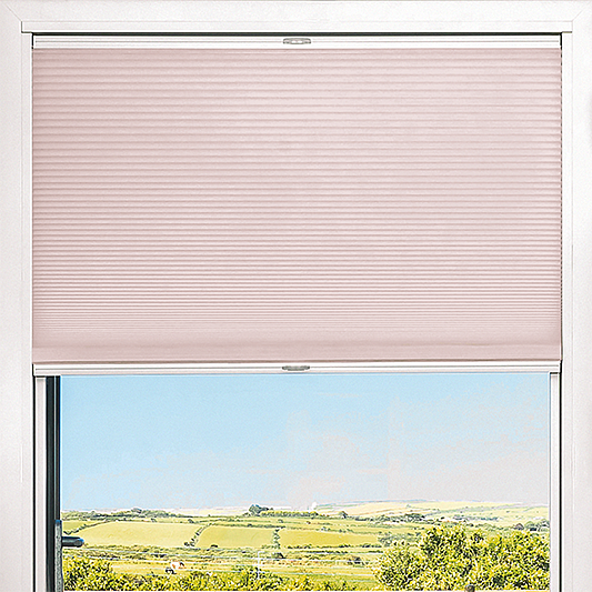 Duette® TruFit® Sample - Room Darkening Baby Pink - Blinds4All.co.uk