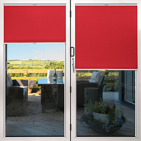 Duette® TruFit® Sample - Dim Out Red - Blinds4All.co.uk