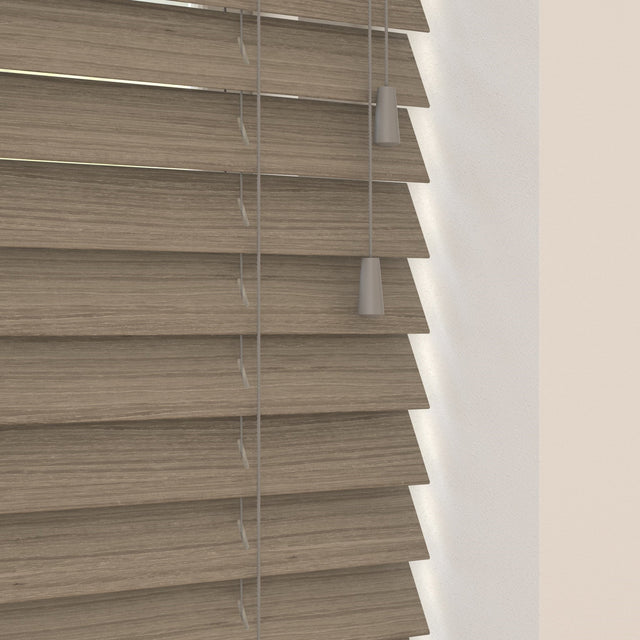 Urban Oak 50mm - Battery Powered Tilt - Blinds4All.co.uk